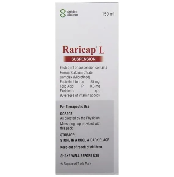 raricap l suspension 150 ml